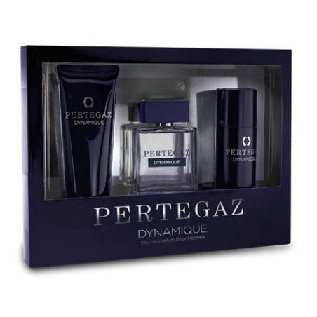 Pertegaz Set Saphir Dynamique Pour Homme Eau De Parfum Spray 100ml, Shower Gel 230ml, And Deodorant Roll-On 150ml