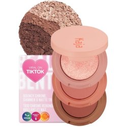 Kaja Beauty Bento Collection Bouncy Eyeshadow Trio 08 Chocolate Dahlia