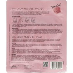 Purederm Skin Glow Mud Sheet Pink Clay Face Mask