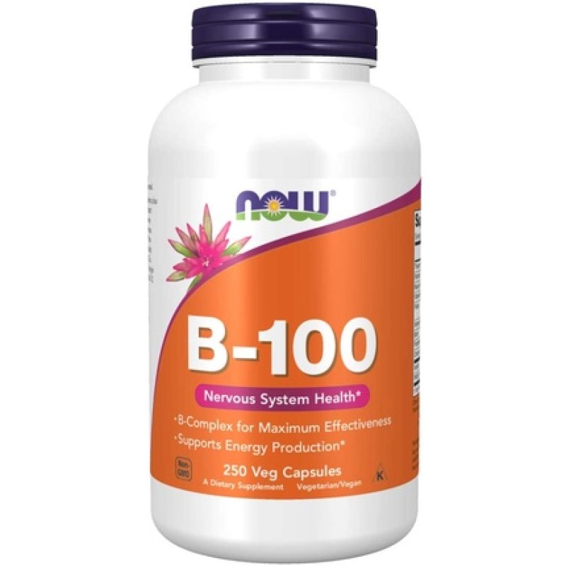 Now B-100 Vitamin Dietary Supplement for Nervous System Health