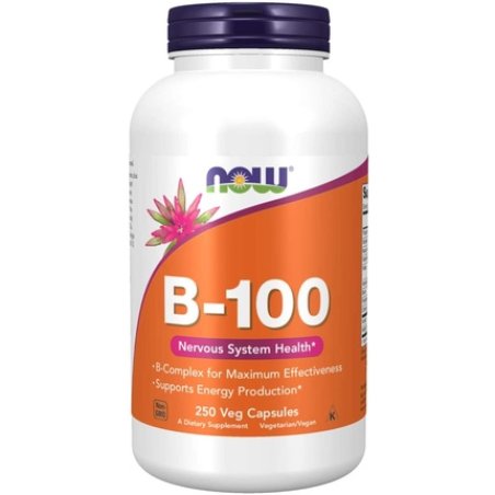 Now B-100 Vitamin Dietary Supplement for Nervous System Health