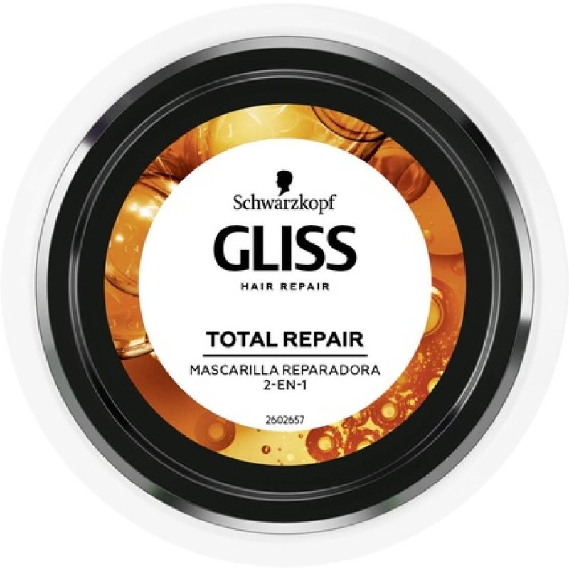 Gliss Total Repair Mask for Dry and Brittle Hair 300ml - Pack of 2