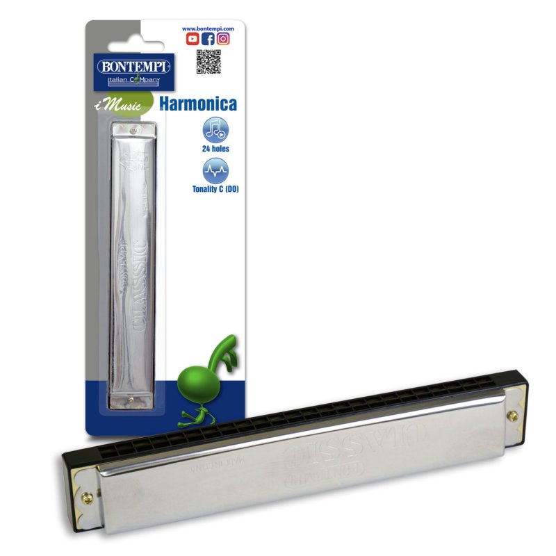 Bontempi Metal Harmonica with metal reeds
