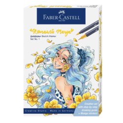 Faber-Castell Romantic Manga marqueur 8 pièce(s) Pointe du marqueur/fine Multicolore