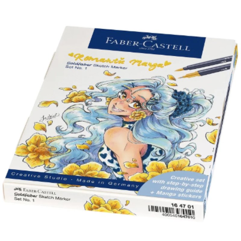 Faber-Castell Romantic Manga marker 8 pc(s) Brush/Fine tip Multicolour