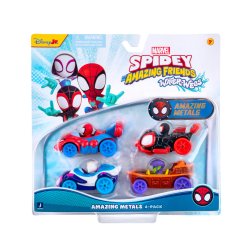 Spidey - Amazing Metals Car 4 Pack (SNF0378)