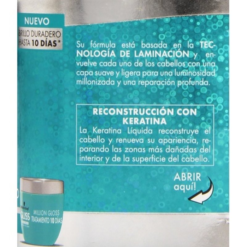 Schwarzkopf Gliss Million Gloss Treatment 10 Days Brightness for Hair 150ml