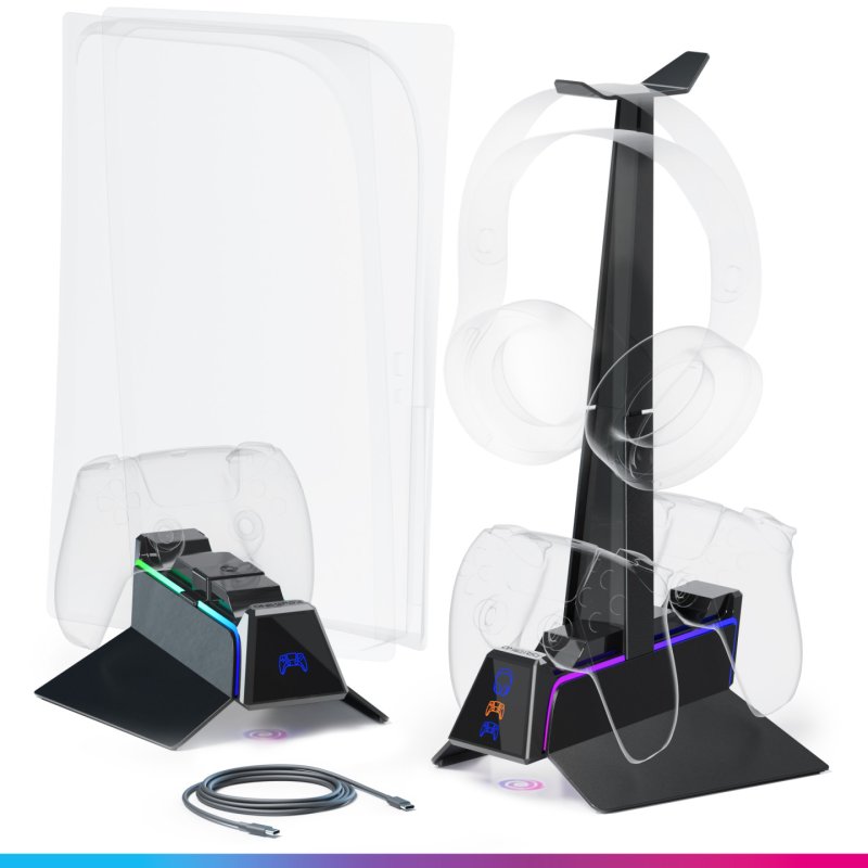 Oniverse Station X3 de recharge rapide - Noire (PS5)