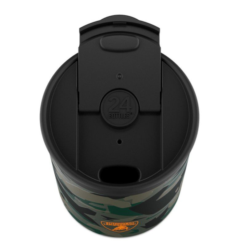 24Bottles Travel Tumbler Daily usage 350 ml Silicone, Stainless steel Black, Green