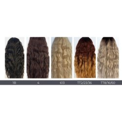 Sleek 32 Synthetic Lace Front Wig with Baby Hair - Synthetic and Human Hair