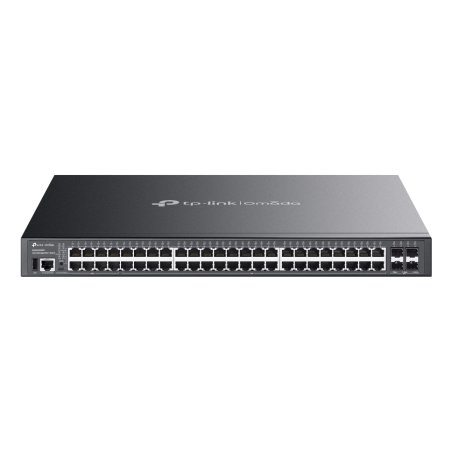TP-LINK (SG5452XMPP) Omada 48-Port Gigabit Stackable Lite L3 Managed PoE Switch with 4x 10G Slots, Rackmountable