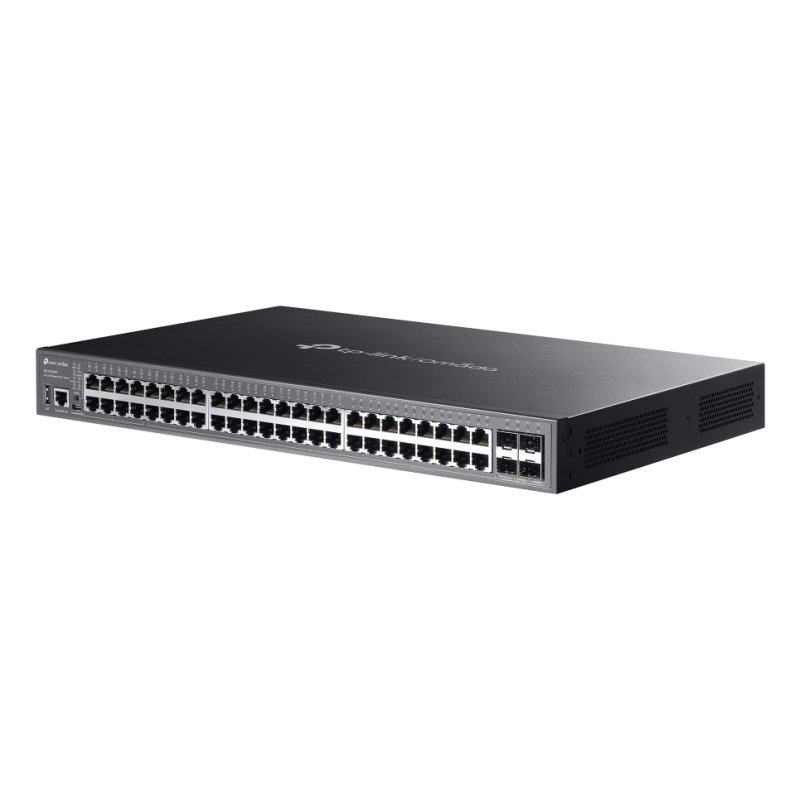 TP-LINK (SG5452XMPP) Omada 48-Port Gigabit Stackable Lite L3 Managed PoE Switch with 4x 10G Slots, Rackmountable
