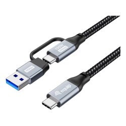Equip 128431 câble USB USB 3.2 Gen 2x2 1 m USB A/USB C USB C Noir