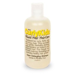 CurlyKids Mixed Haircare Super Detangling Shampoo 8 Fl Oz Yellow