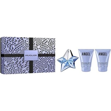 Thierry Mugler Angel Gift Set for Women Refillable Fragrance 25ml Spray and Milk 2 x 50ml