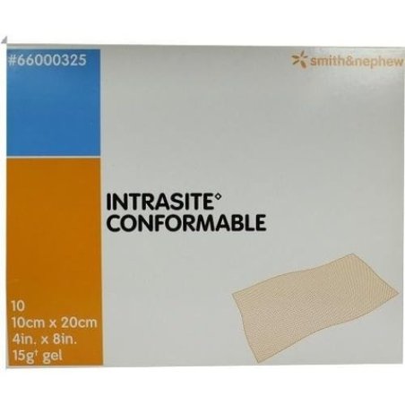 Intrasite Conformable 10x20 cm Wound Care Dressings - Pack of 10