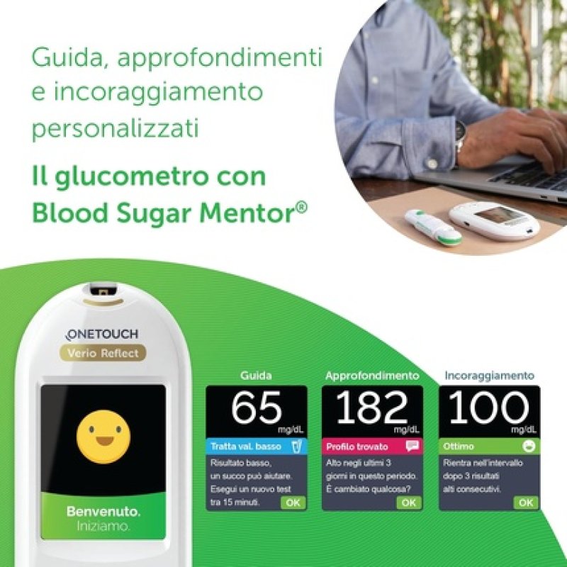 Onetouch Verio Reflect Glucose Meter Self-Monitoring System