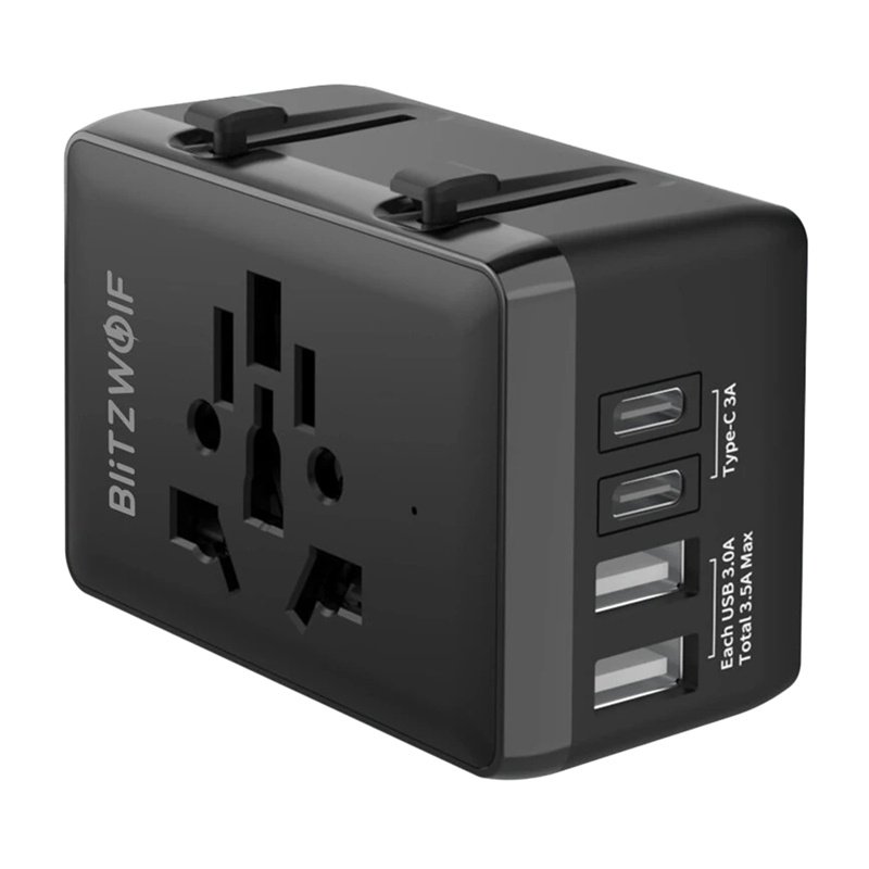 Blitzwolf BW-TA1 4-in-1 Travel Adapter 2xUSB C PD 20W