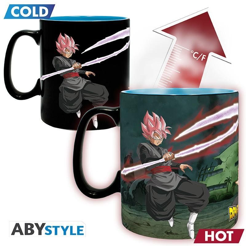 DRAGON BALL SUPER - Saiyans & Black - Mug thermoréactif 460ml