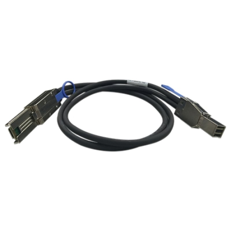 QNAP CAB-SAS30M-8644-8088 câble Serial Attached SCSI (SAS) 1 m Noir, Métallique