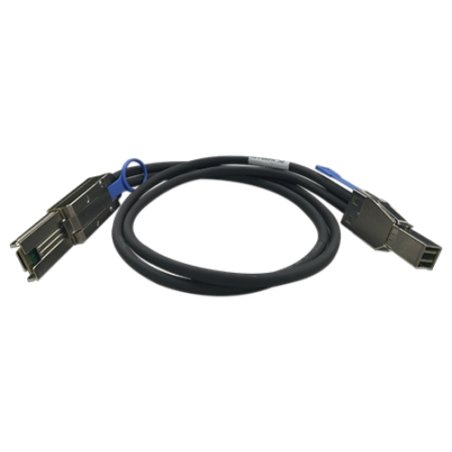 QNAP CAB-SAS30M-8644-8088 câble Serial Attached SCSI (SAS) 1 m Noir, Métallique