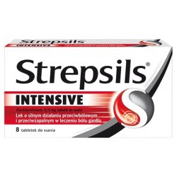 Strepsils Intensive Lozenges Strong Pain Relief And Antiinflammatory Action For Throat Pain 8 Pieces