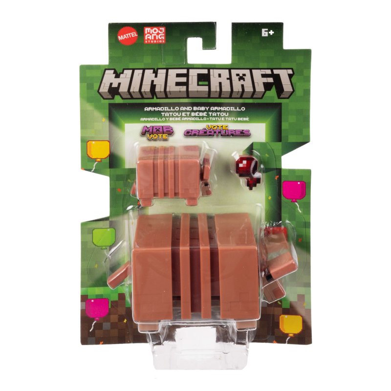 Minecraft Armadillo Action Figure & Accessories Set, 3.25-inch Scale Collectible Toy