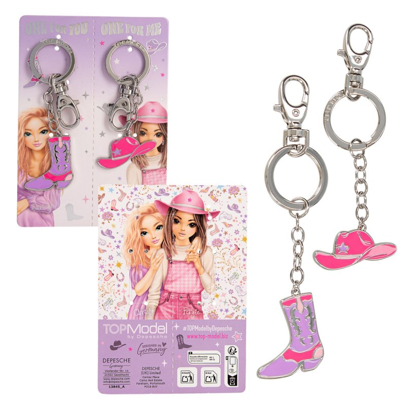 TOPModel BFF Keyring COWGIRL