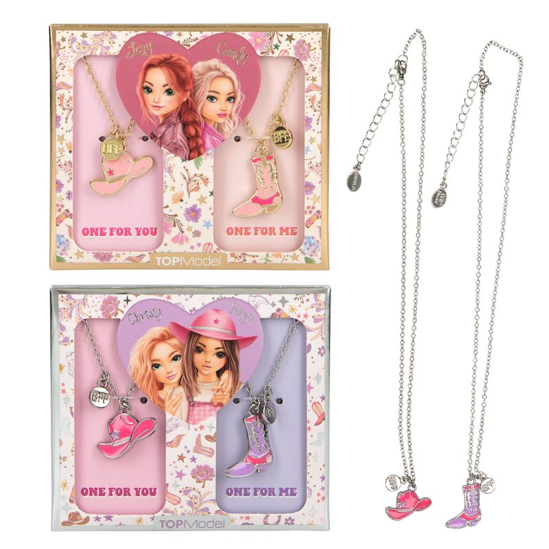 TOPModel BFF Necklace With Boots and Hat COWGIRL