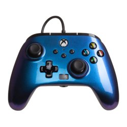 PowerA Enhanced Wired Black, Blue USB Gamepad Xbox Series S, Xbox Series X