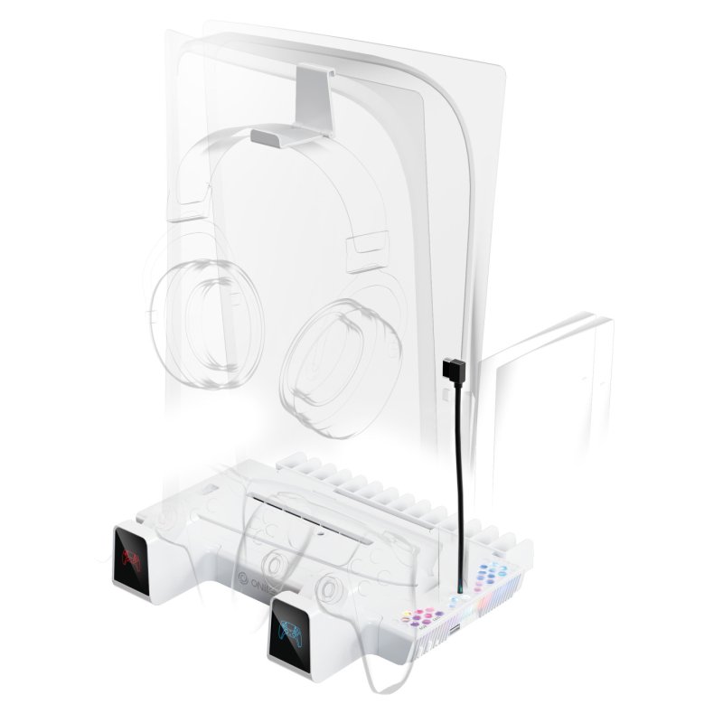 Oniverse Ps5 Nexus 5 Multifunction Stand For Ps5 - White