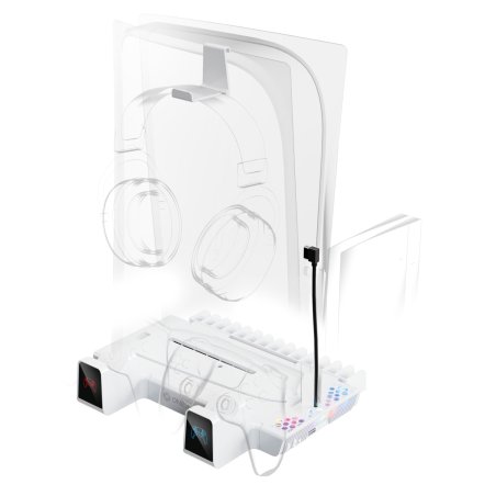 Oniverse Ps5 Nexus 5 Multifunction Stand For Ps5 - White