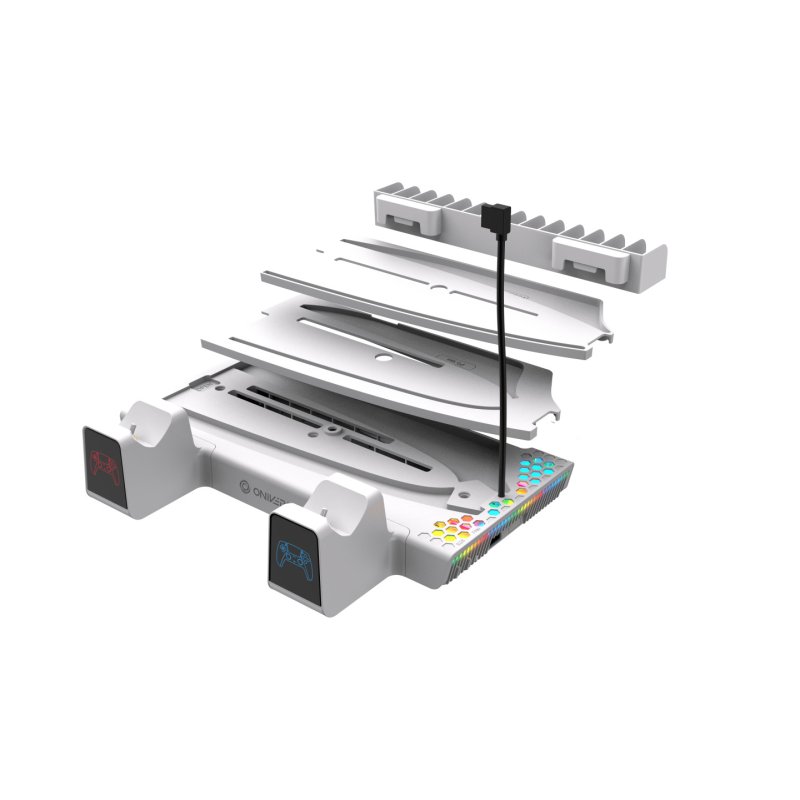 Oniverse Ps5 Nexus 5 Multifunction Stand For Ps5 - White