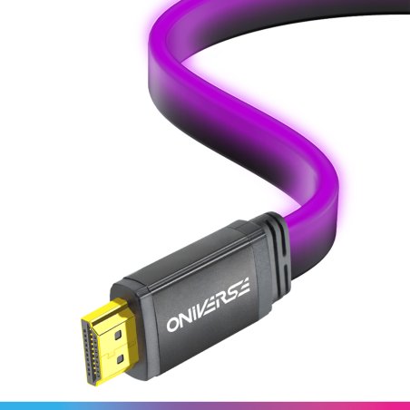 Oniverse HDMI LED cable 8K 2m - Purple (Multiplatform)