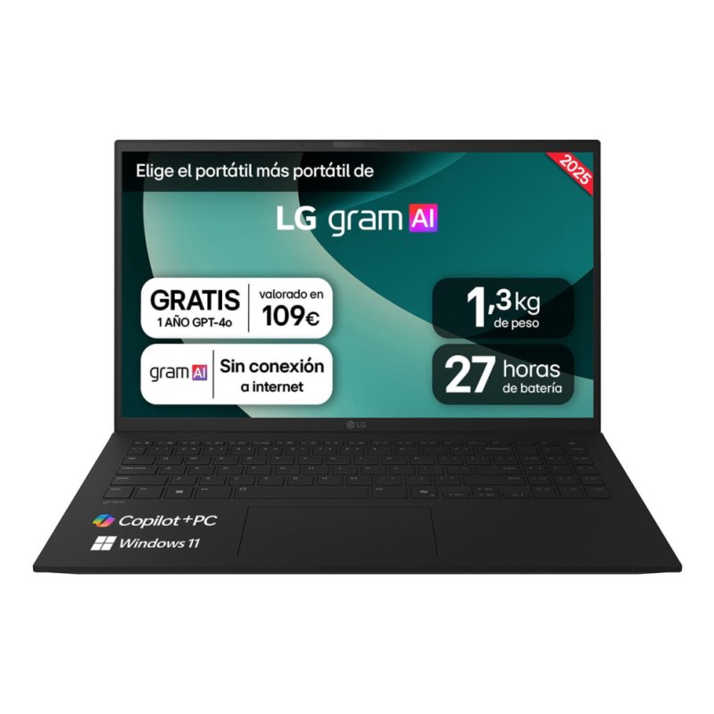 PORTATIL LG GRAM R5 AI 340 16GB 512TB 15" W11H