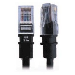 PatchSee Cat5e FTP 0.6m câble de réseau Noir 0,6 m