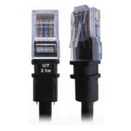 PatchSee Cat5e FTP 0.6m câble de réseau Noir 0,6 m