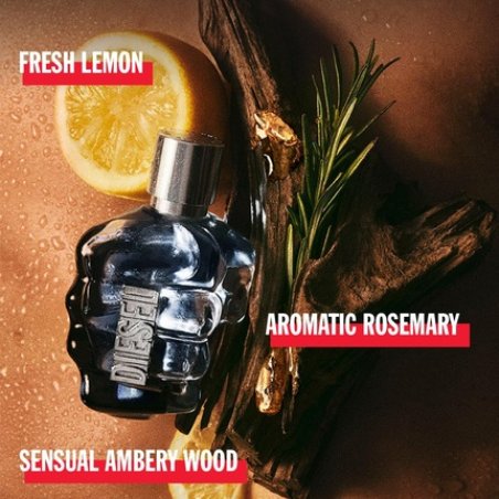 Diesel Only The Brave EDT Men's Fragrance Gift Set with Lemon and Violet Leaves