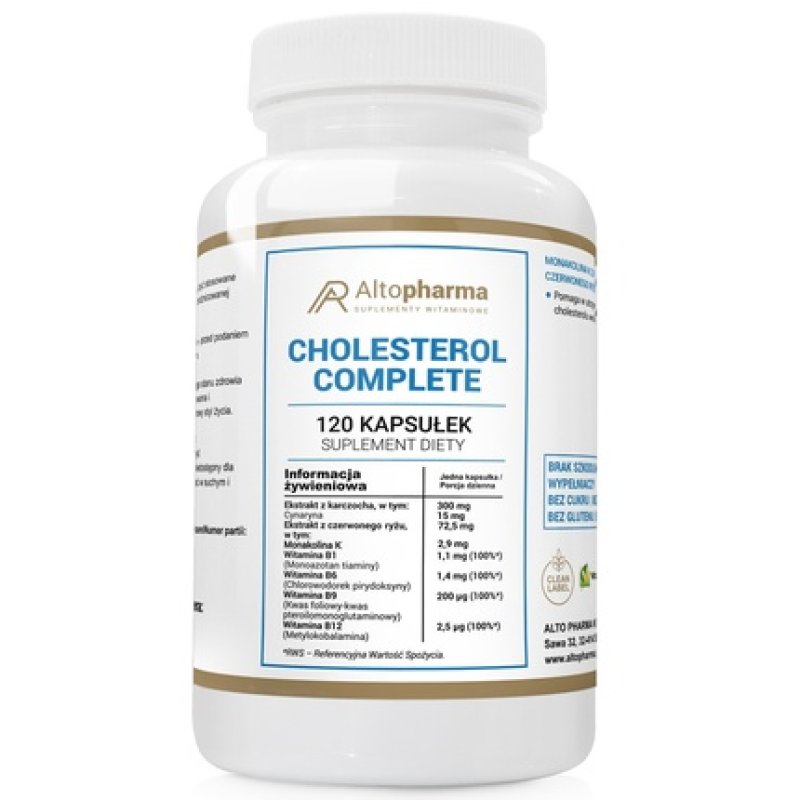 Altopharma Cholesterol Complete Dietary Supplement 120 Capsules