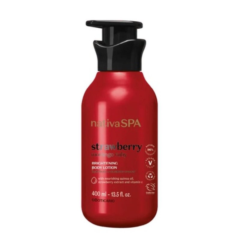 Boticario Nativa Spa Strawberry Ruby Moisturizing Lotion 400ml