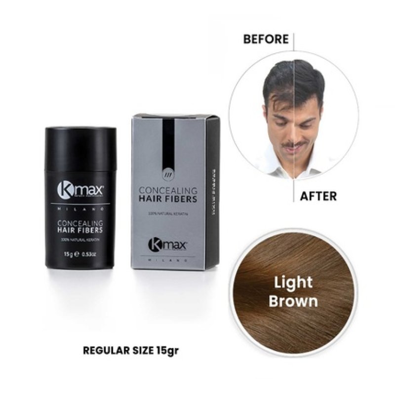 Kmax Concealing Hair Fibers Keratin Hair Powder for Hair Thickening Effect Hair Fibers for Covering Hair Loss Regular
