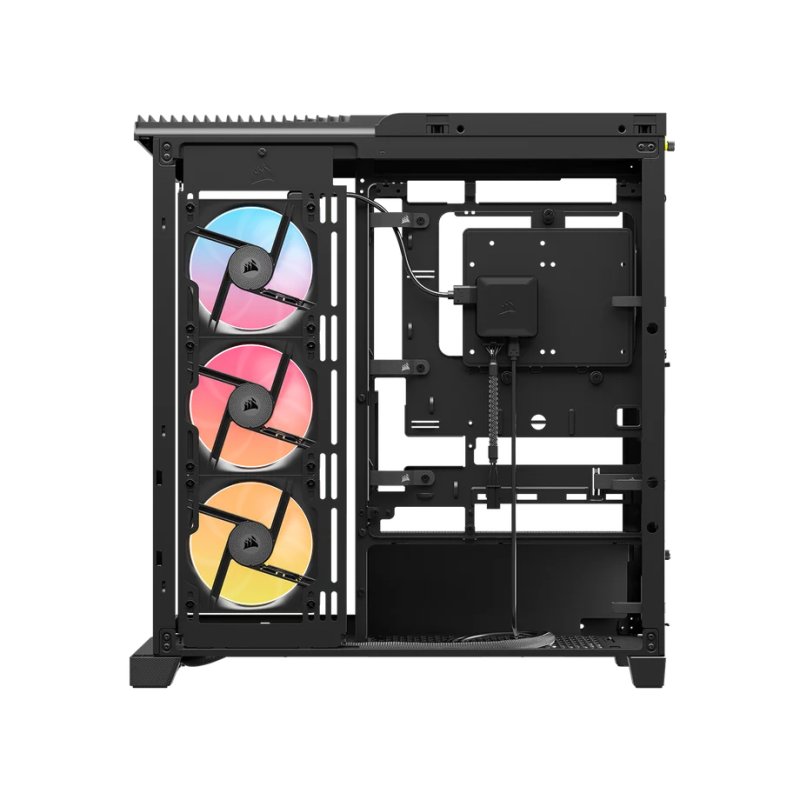 Corsair FRAME 4500X LX-R RGB LINK Gaming Case w/ Glass Side & Front, E-ATX, 3x LX120-R RGB Fans, InfiniRail Fan