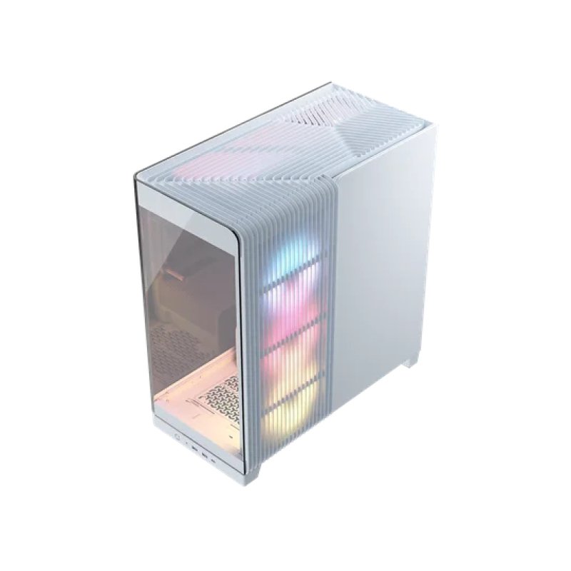Corsair 4500X LX-R RGB Tempered Glass Mid-Tower, White Midi Tower