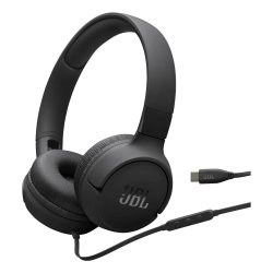 JBL Tune 520C USB-C Casques Avec fil Arceau Appels/Musique USB Type-C Noir