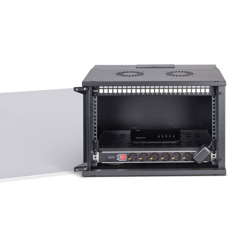 DIGITUS Netzwerk-Set 483 mm (19") - 7HE, 540x400 mm (BxT) sw