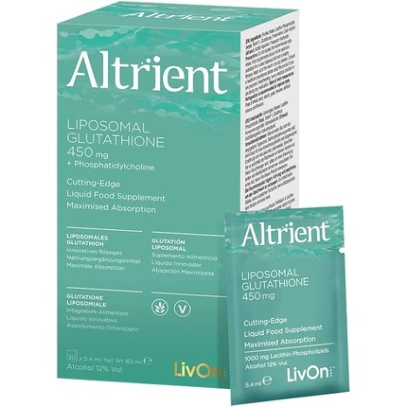 Altrient by LivOn Labs Liposomal Setria Lypo-Spheric Glutathione Dietary Supplement GSH 30 Packets