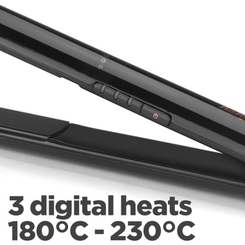 BaByliss Rose Lustre Hair Straighteners with Ceramic Plates for Smooth Everyday Styling 3 Heat Settings 180°C - 230°C