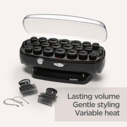 BaByliss Thermo-Ceramic Heated Hair Rollers with Long Lasting Curls and Pins