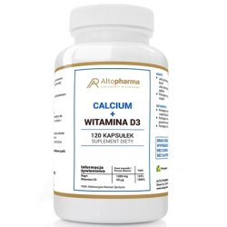 Altopharma Calcium Vitamin D3 Dietary Supplement 120 Capsules