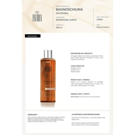 Ischia Salts Dolcenera Nourishing Shower Gel 500ml